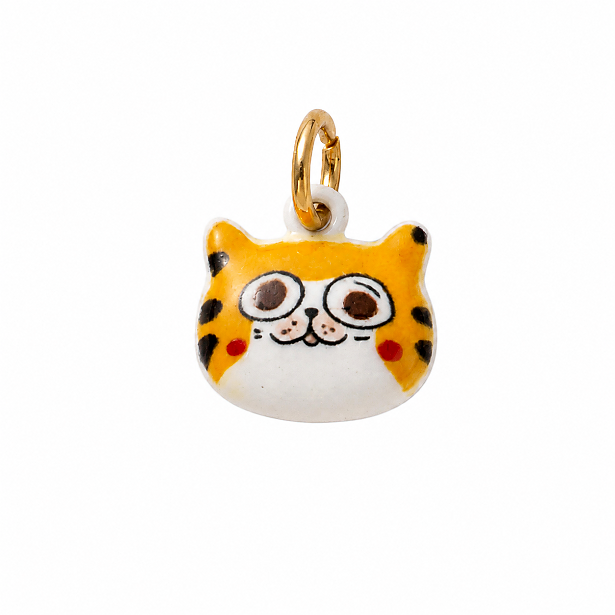 CALEO clean white thumbnail - Tiger Cat Face Pendant Charm - 2026-07-24