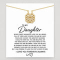 To My Daughter Four-Leaf Clover Necklace Gift Set