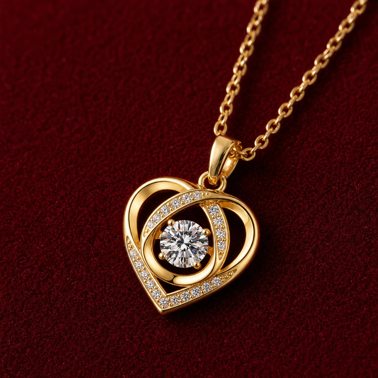 To My Love Heart Necklace Gift Set