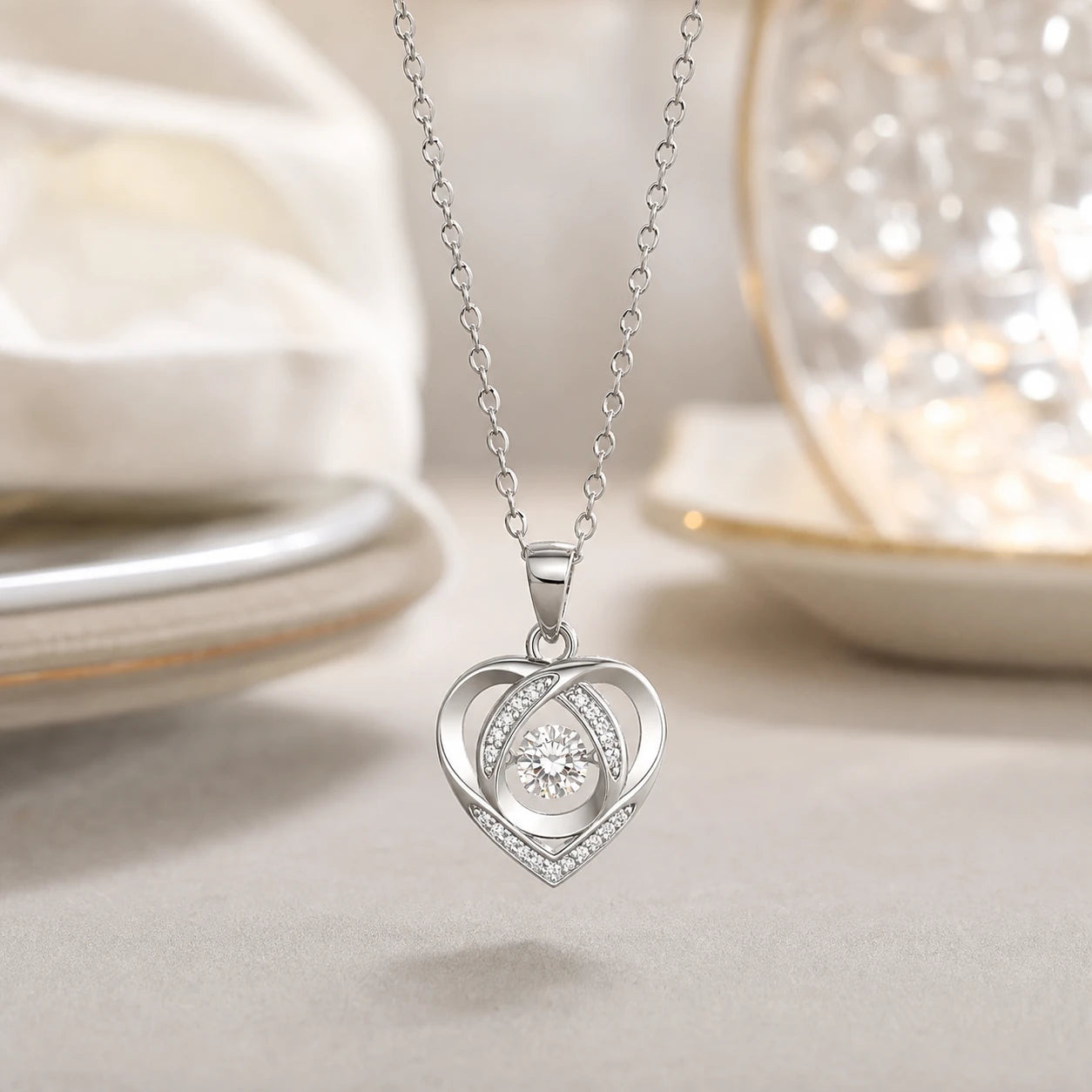 To My Love Heart Necklace Gift Set