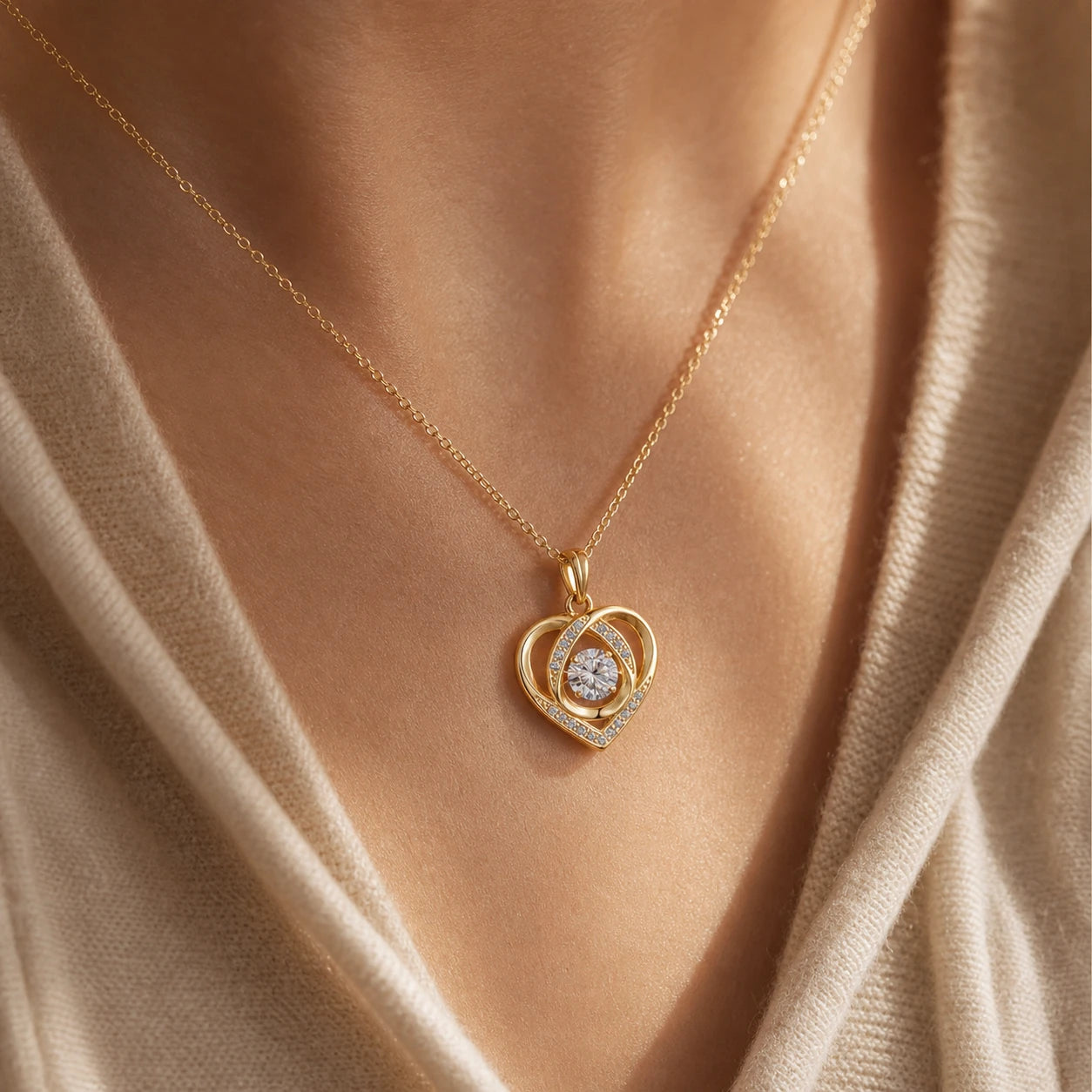 To My Love Heart Necklace Gift Set