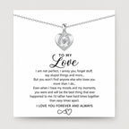 To My Love Heart Necklace Gift Set