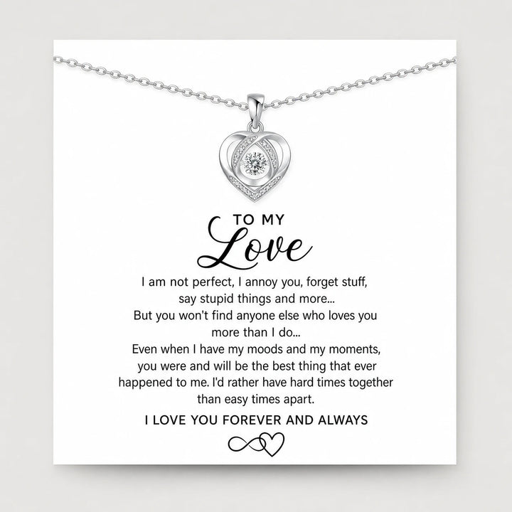 To My Love Heart Necklace Gift Set