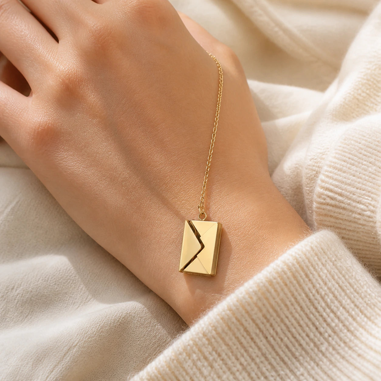 To My Soulmate Envelope Necklace Gift Set