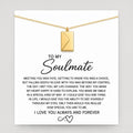 To My Soulmate Envelope Necklace Gift Set
