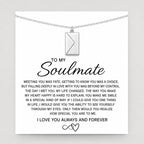 To My Soulmate Envelope Necklace Gift Set