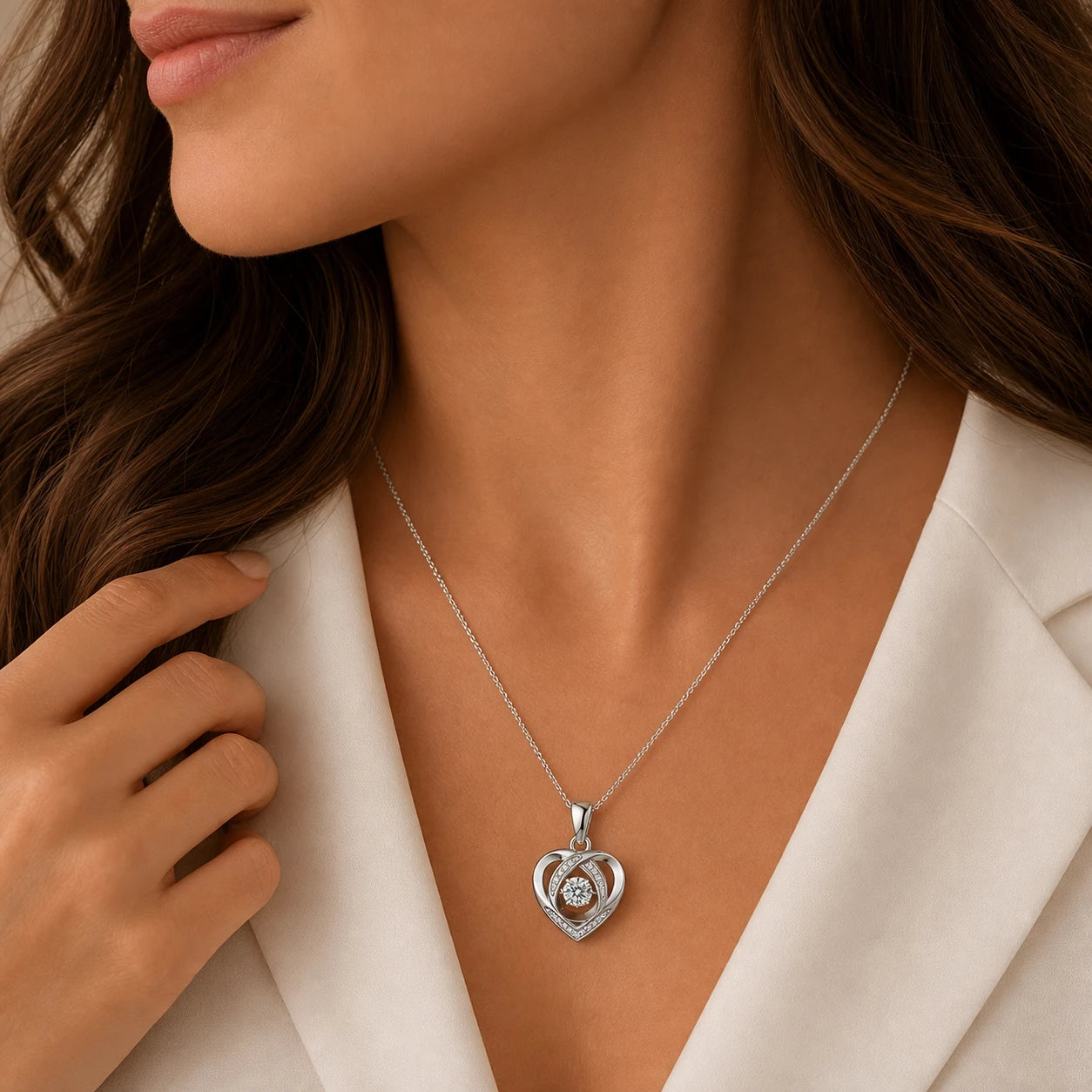 CALEO To My Wife Heart Necklace Gift Set to-my-wife-06-silver