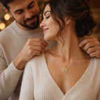 CALEO To My Wife Heart Necklace Gift Set to-my-wife-09-gold