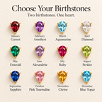 Duo Heart Birthstone Bracelet