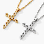 Twining Grace Cross Necklace - variant duo