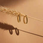 Twisted Grace Hoops - product still gold