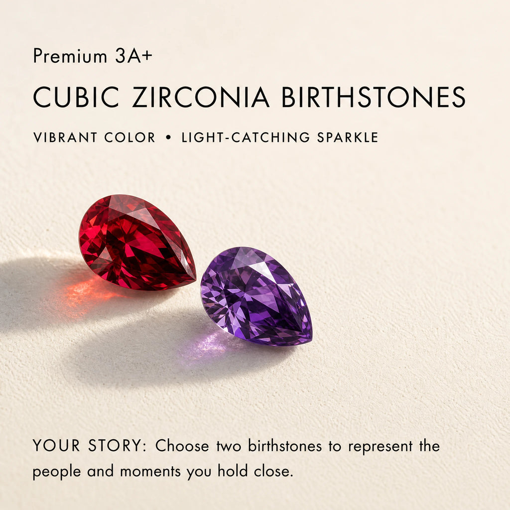 Personalised Two Birthstone Toi et Moi Ring