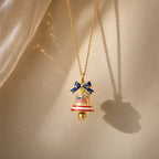 CALEO lifestyle necklace image - Gold Liberty Bell USA Dangle Charm - 2026-07-22
