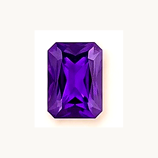 February Amethyst square birthstone