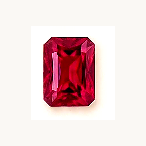 July Ruby square birthstone
