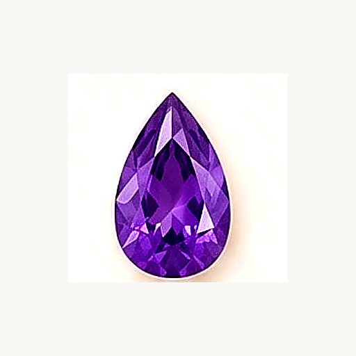 February Amethyst water drop birthstone