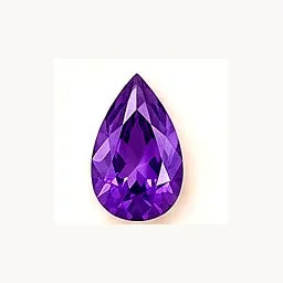 February Amethyst pear-cut birthstone