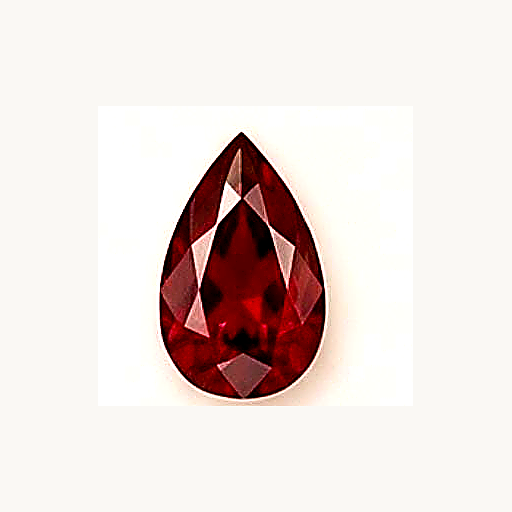 January Garnet water drop birthstone