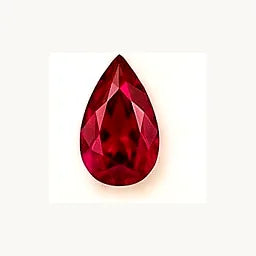 July Ruby pear-cut birthstone