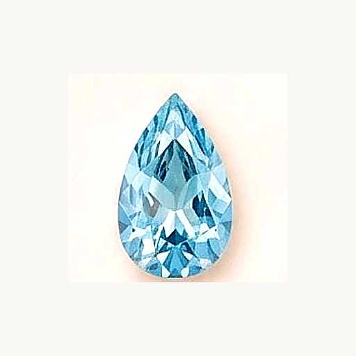 March Aquamarine water drop birthstone