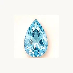 March Aquamarine pear-cut birthstone