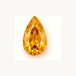 November Citrine pear-cut birthstone