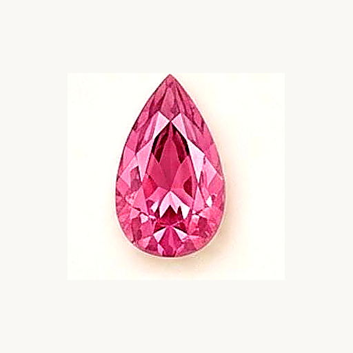October Pink Tourmaline water drop birthstone