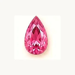 October Pink Tourmaline pear-cut birthstone